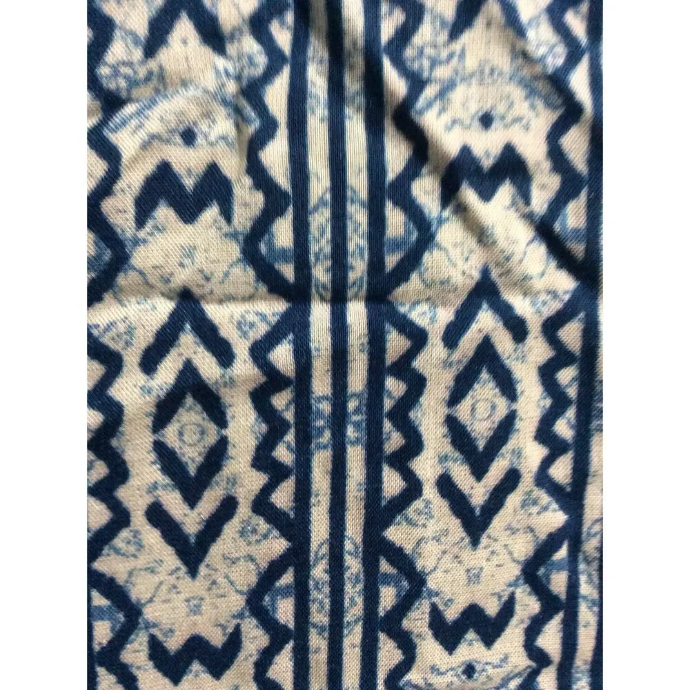 Beautiful print maxi skirt blues lined Size Medium M Boho Festival Hippie